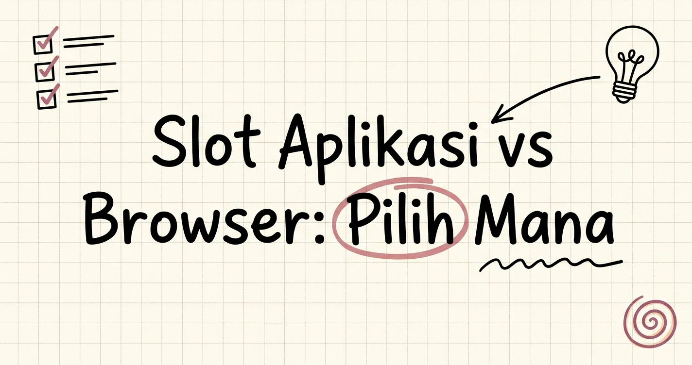 Main Slot via Aplikasi vs Browser: Mana Lebih Baik